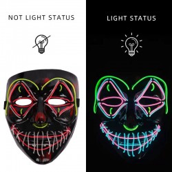 LED Light up Cosplay Mask