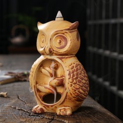 Nordic Owl Ceramic Incense Holder Burner