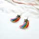Acrylic Rainbow&Star Earrings