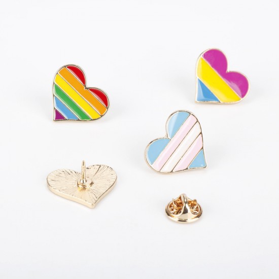 8 Pieces Rainbow Flag Lapel Pins