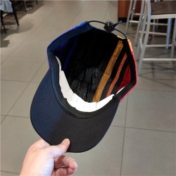 Rainbow Adjustable Baseball Bend Brim Cap Hat