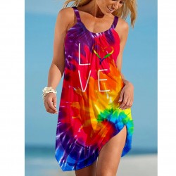 Colourful Rainbow Beach Dress