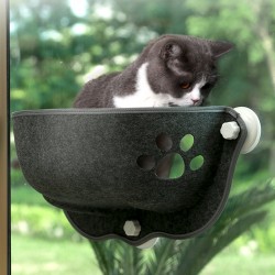 Cat Window Mounted Bed Hammock with Suction Cups - 4 Available Colours