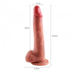 Realistic Dildo with Suction Cup - 18cm