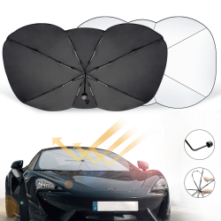 Car Sun Shade  Umbrella for Windshield with 360° Rotation Bendable Shaft