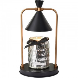 Morden Metallic Dimmable Candle Warmer Lamp with Auto Shut Off Black/White/Red/Gold
