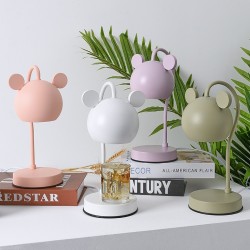 Mouse-Shaped Dimmable Candle Warmer Lantern Lamp with Auto Shut Off Pink/Purple/White/Green